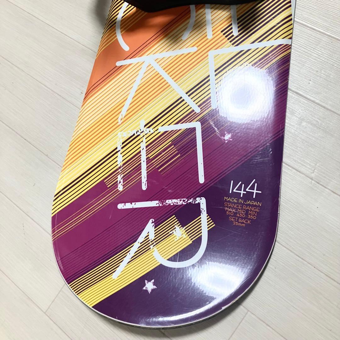 カバー付/IGNIO MILWEL ROCKERイグニオ スノーボード144