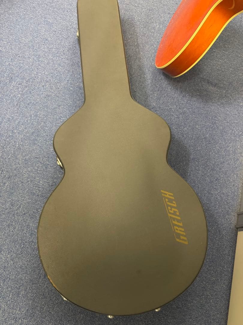 Gretsch エレキギター オレンジ Fホール ハードケース付き