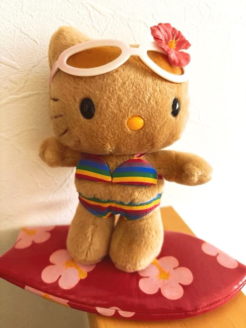 【超レア】日焼けキティ サーフィン ぬいぐるみ 2001年 新品未使用