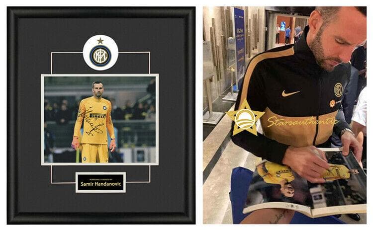 直筆サイン入り写真 サミール・ハンダノヴィッチ FCインテル・ミラノ SA鑑定済