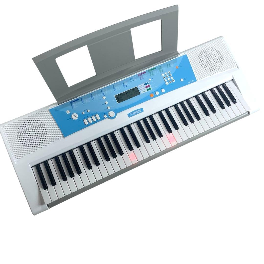 ◯ヤマハ 電子キーボード EZ-J220 専用スタンド 譜面台 付き