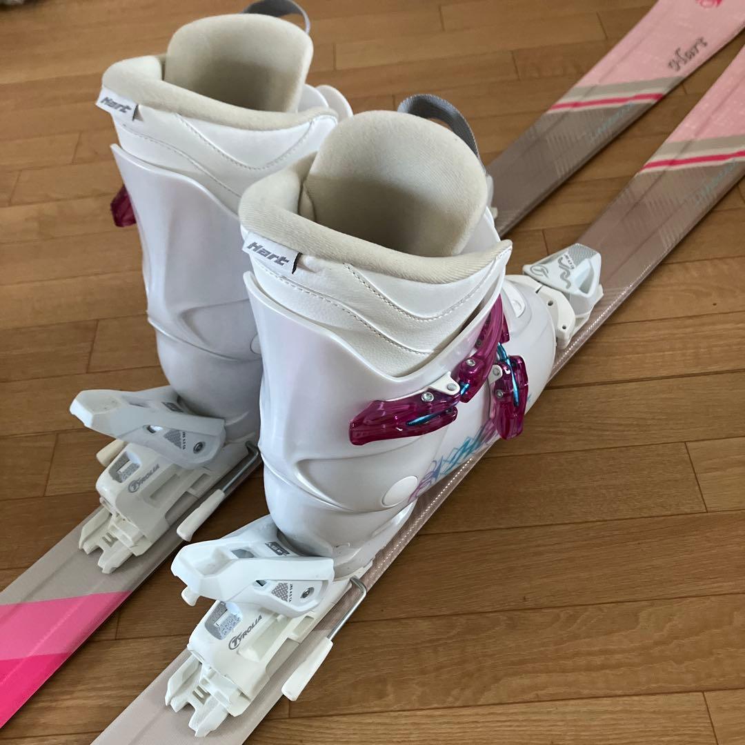 ジュニア　　Hart スキー 一式　セット　127センチ　ブーツ23cm 女子