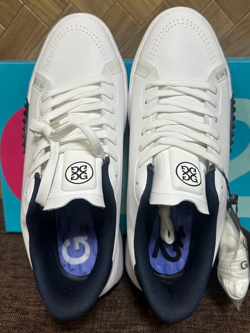 G/FOREメンズシューズG.112　ホワイト×ネイビー　28㎝