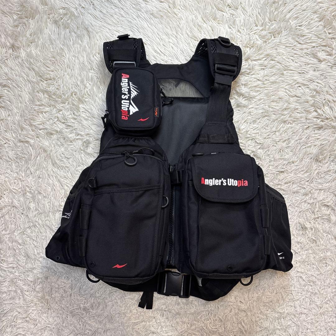 未使用に近い☆超美品【APIA】アピア　アングラーズサポートベストVer4