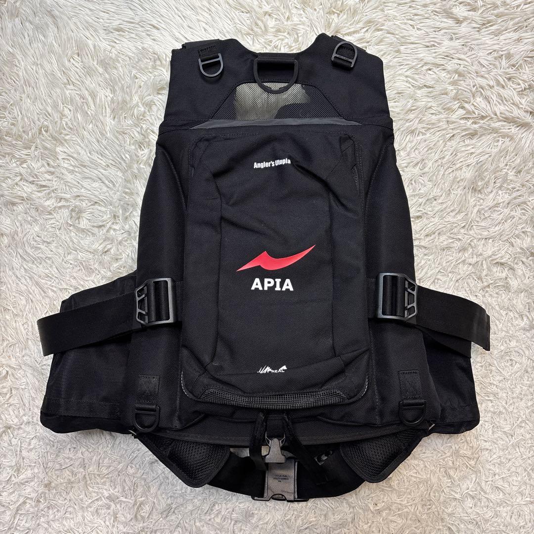 未使用に近い☆超美品【APIA】アピア　アングラーズサポートベストVer4