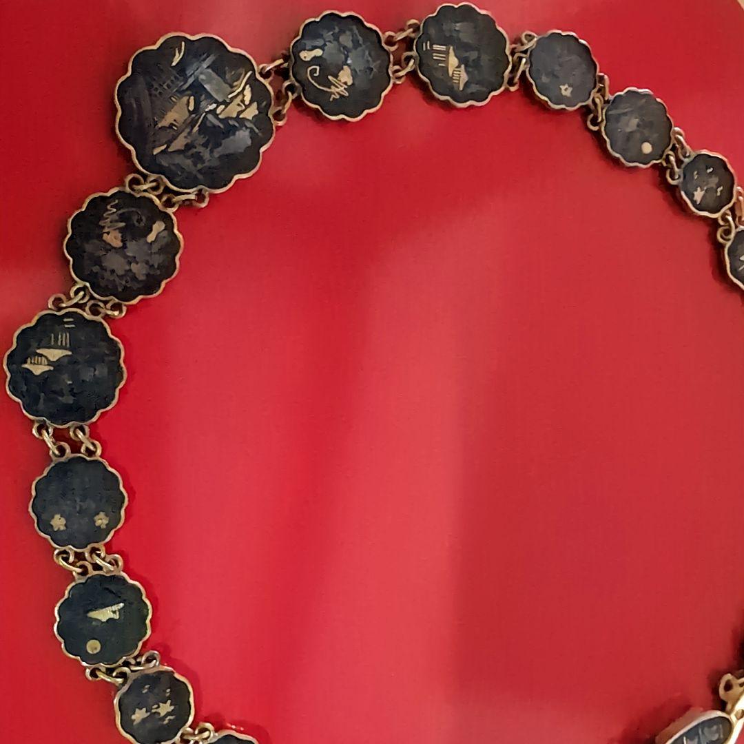 AMITA Japan アミタ 純金 象嵌 ネックレス セット