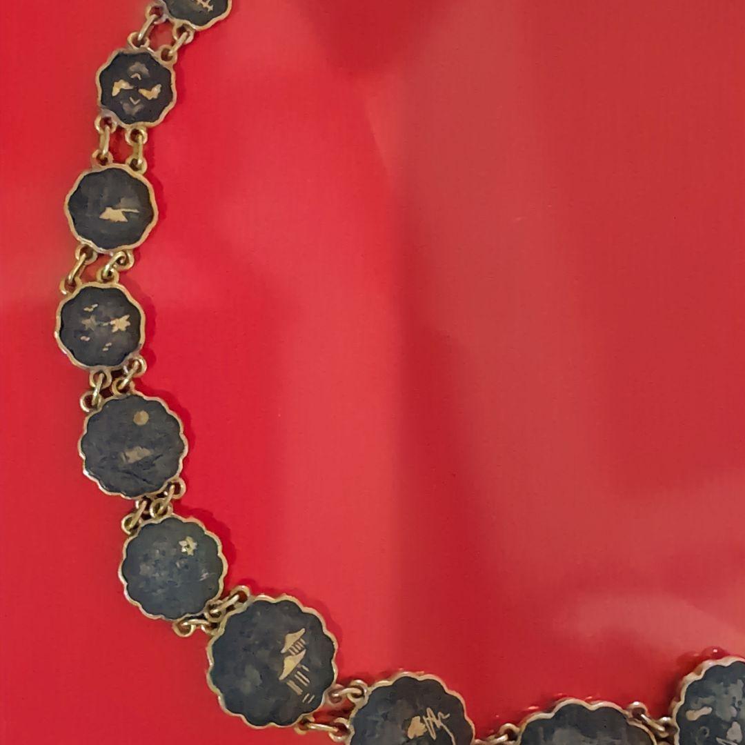 AMITA Japan アミタ 純金 象嵌 ネックレス セット