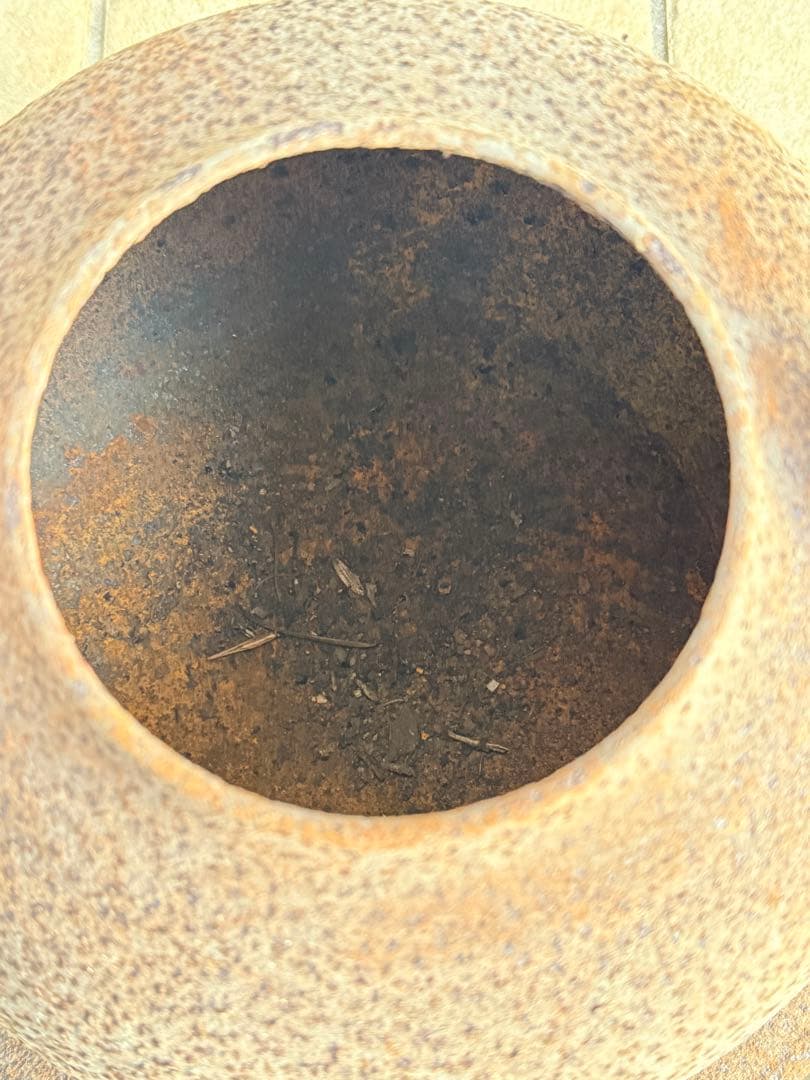 銘入り 時代鉄瓶 鉄製五徳台付き 古鉄瓶 茶道具 古道具 骨董