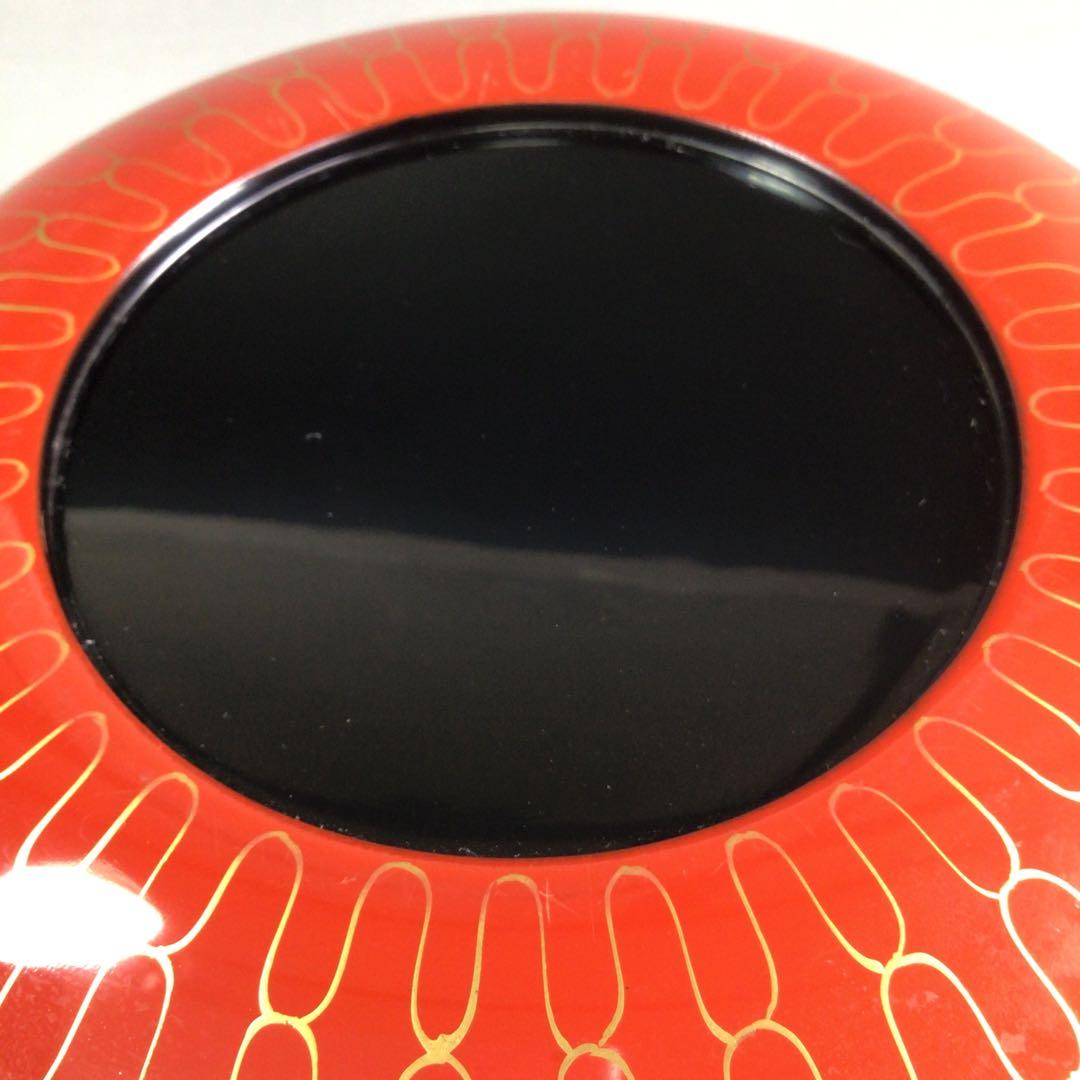 Ｒ３８２　喰籠　『岡本陽斎作』『大徳寺　藤井誡堂　箱書』『朱塗金網目蒔絵』　共箱