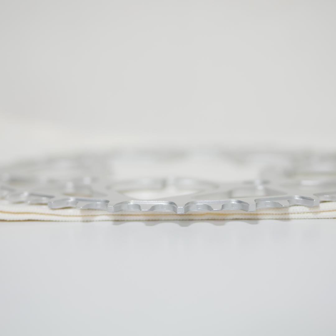 COSPAII チェーンリング　52t　ナローワイド　シルバー　cncハート