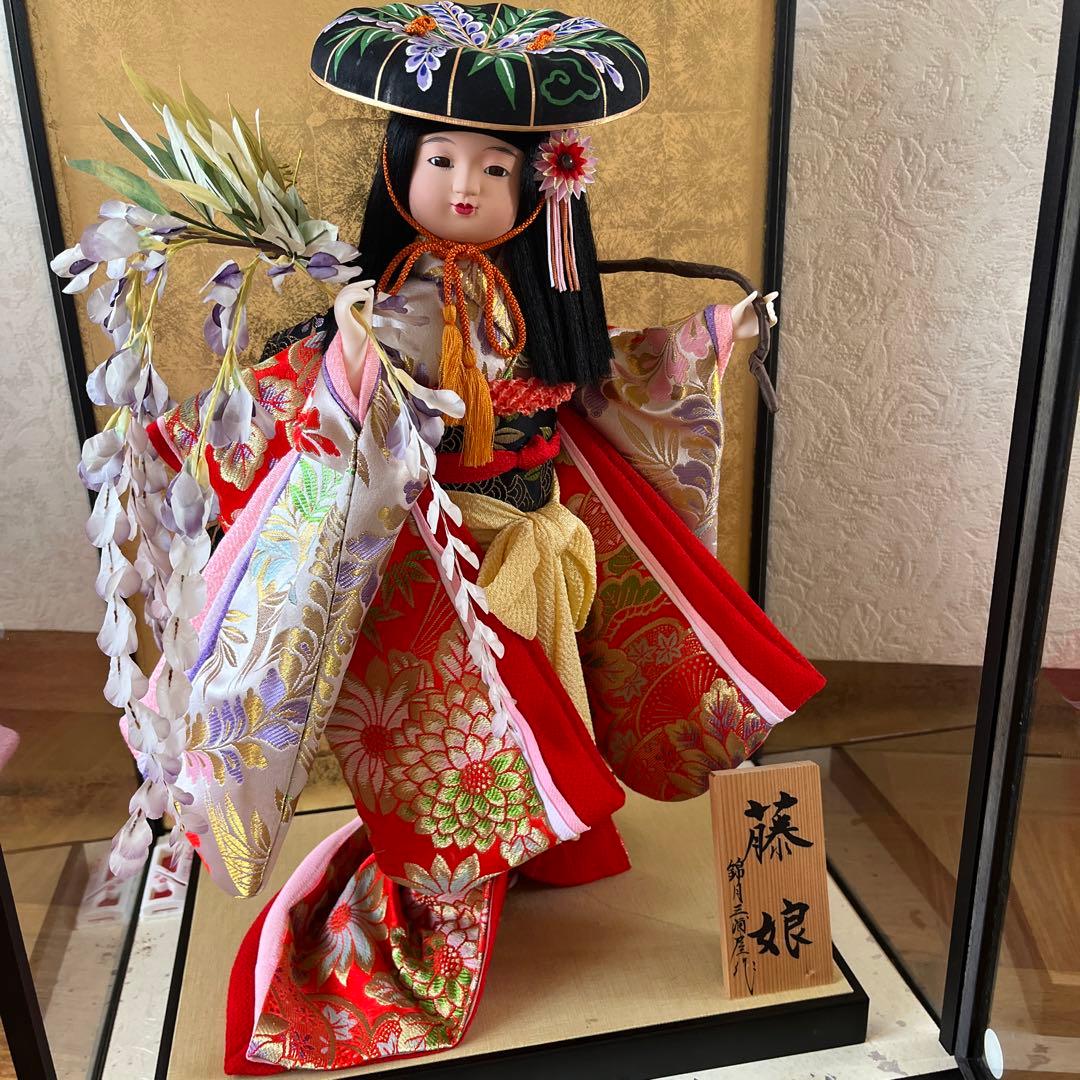 御所人形　藤娘　お正月飾り　錦月三浦屋作