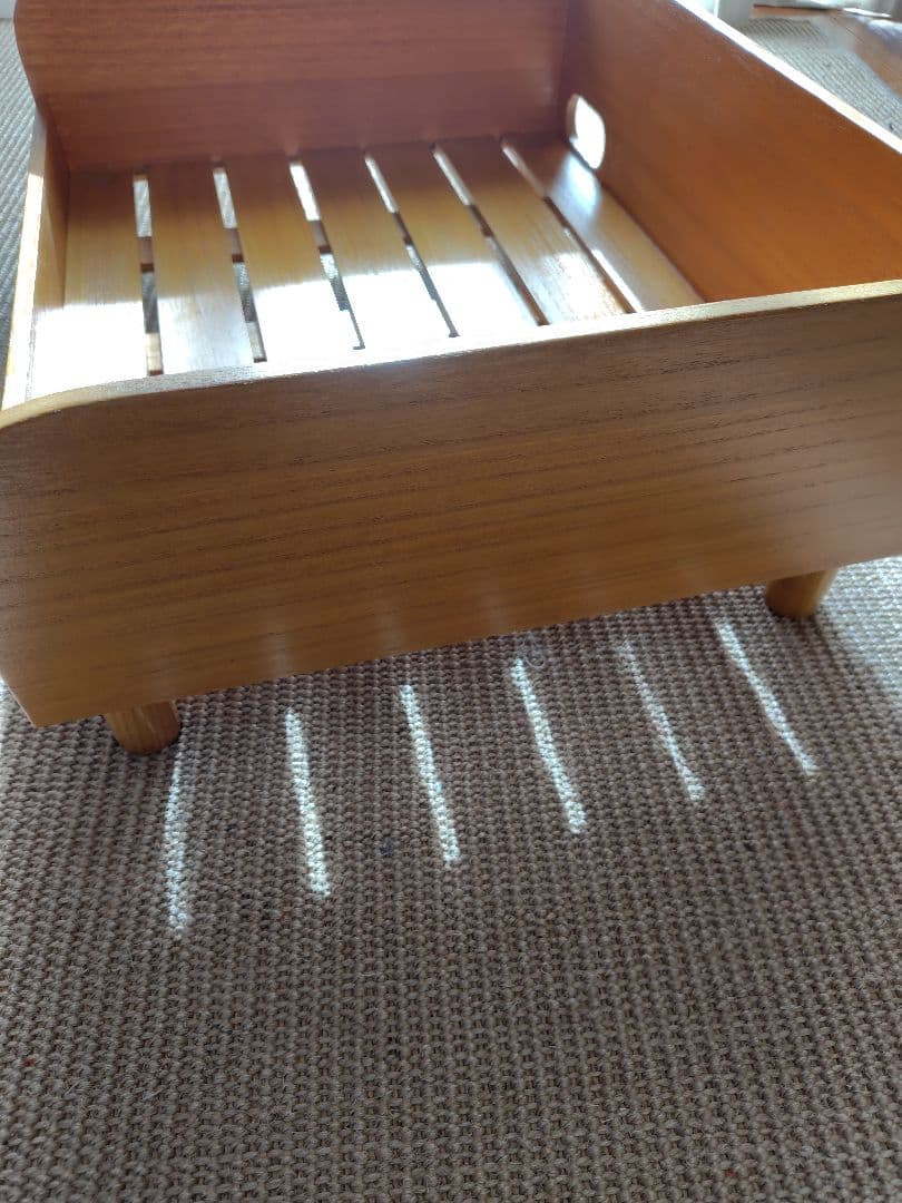 オルネドフォイユ犬猫用クッション桐ベッド オレンジ系