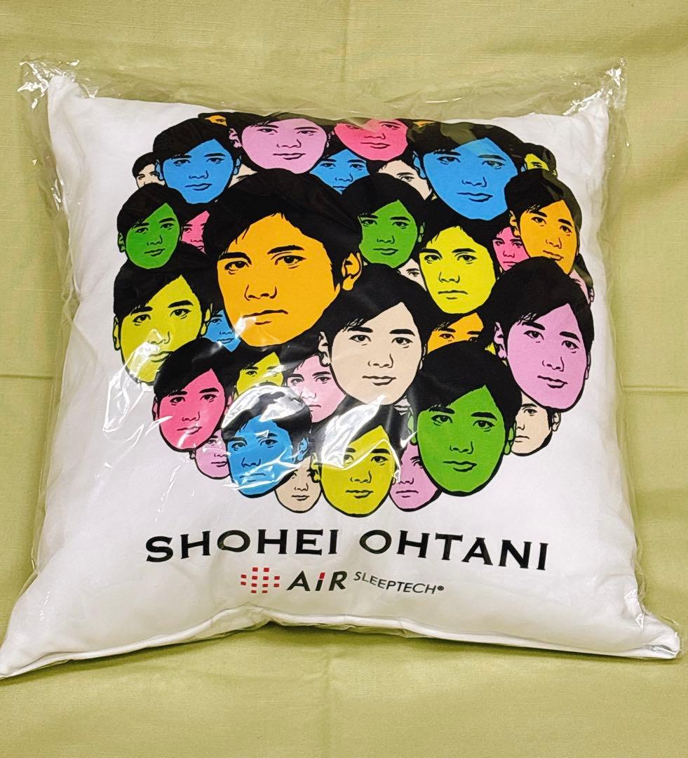大谷翔平 選手 西川 リビング 顔だらけクッション 新品 未使用
