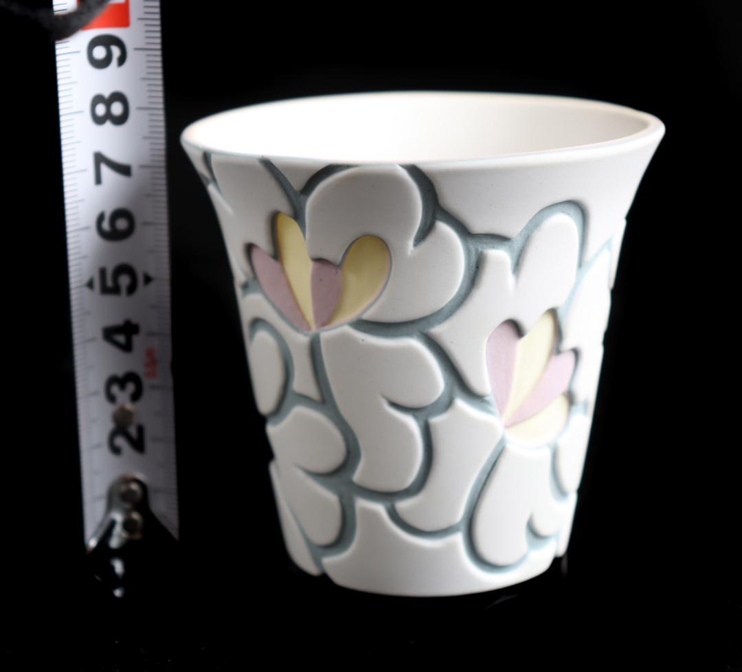 高間智子 花模様ぐい呑 カップ　②