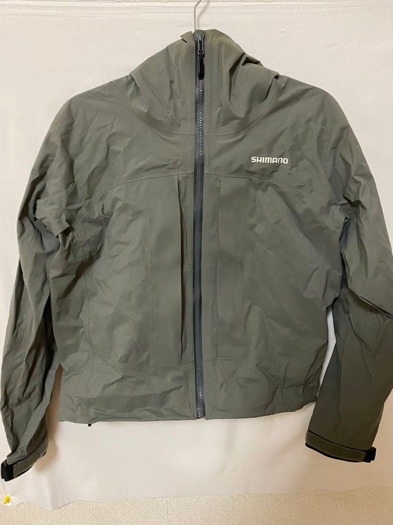 SHIMANO 防水レインジャケット Asia S グレー