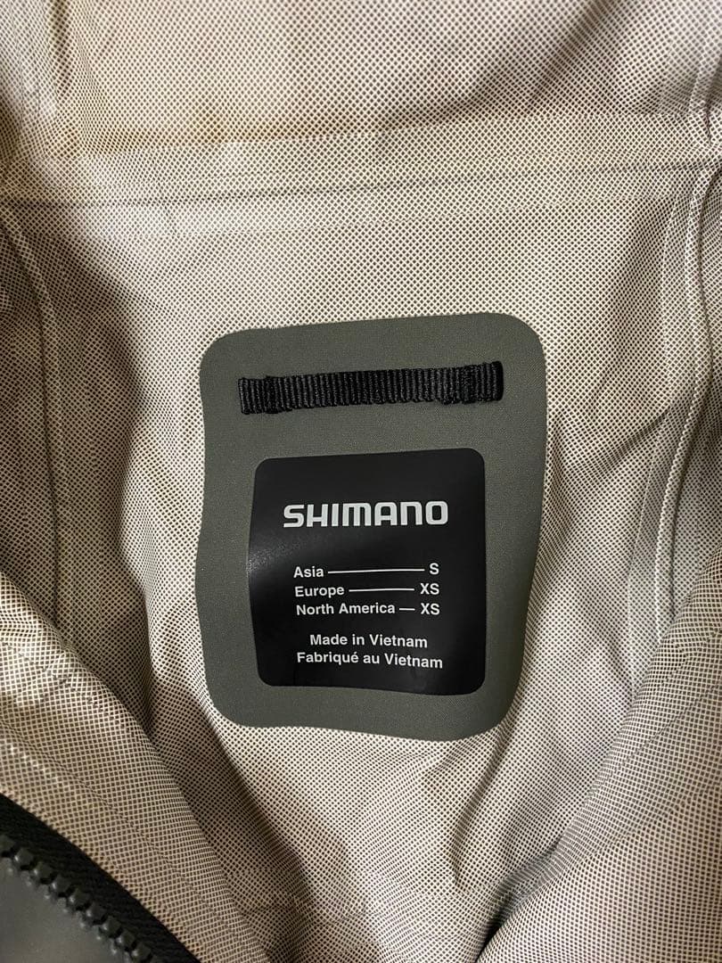 SHIMANO 防水レインジャケット Asia S グレー