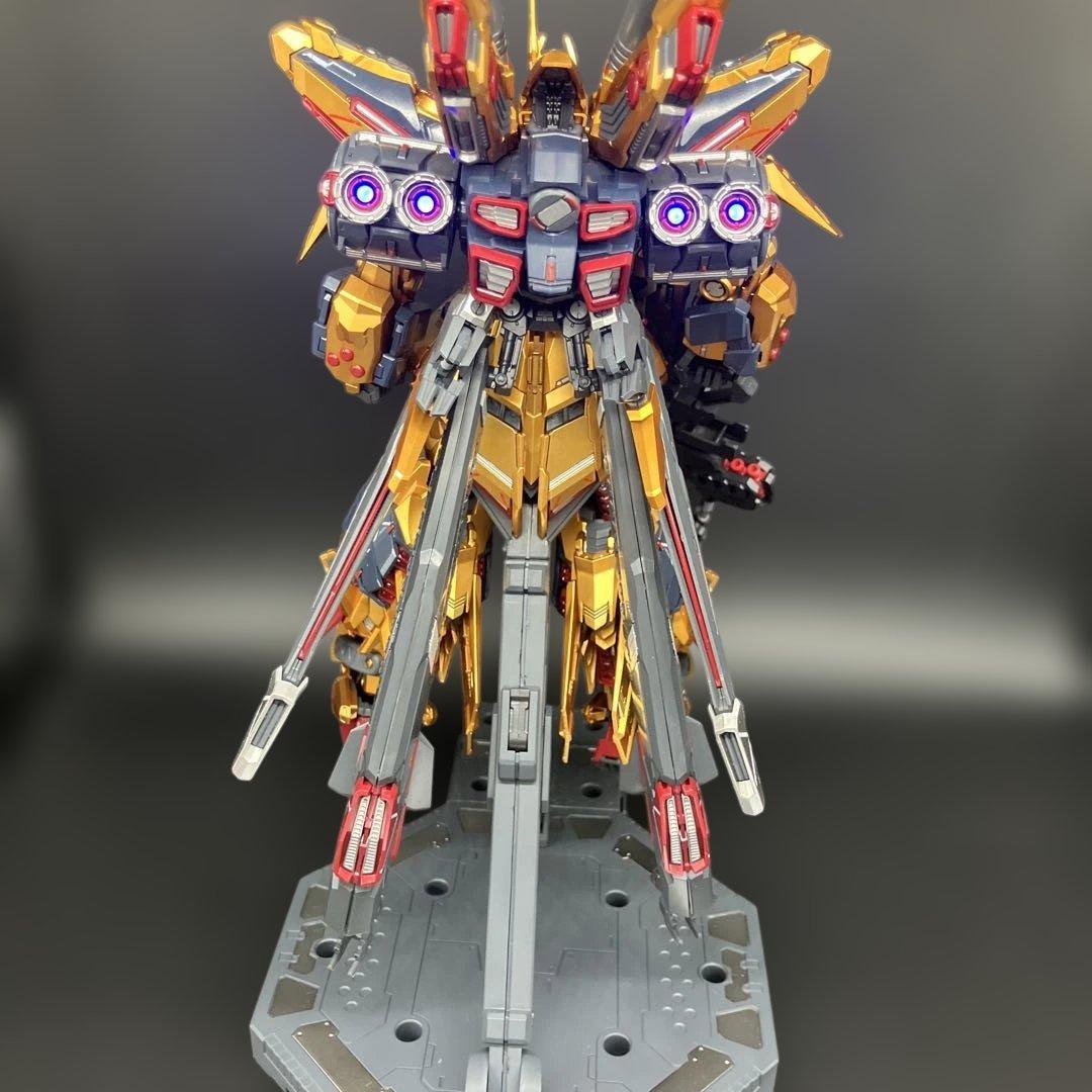 MG 1/100 神馬模型　黄金武士　フルアーマー百式改　　全塗装完成品