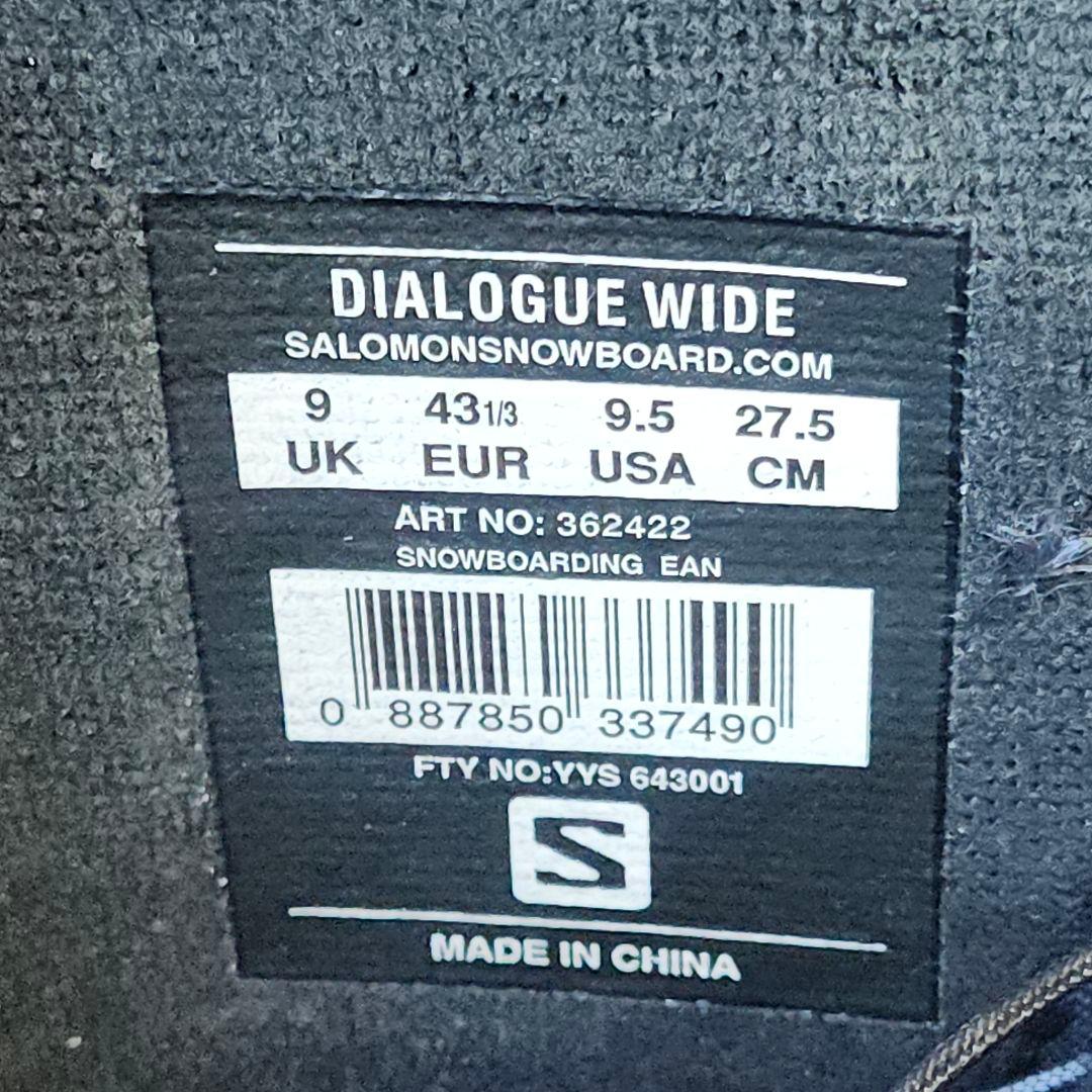 Salomon ✨サロモンDIALOGUE WIDE スノボブーツ　27.5cm