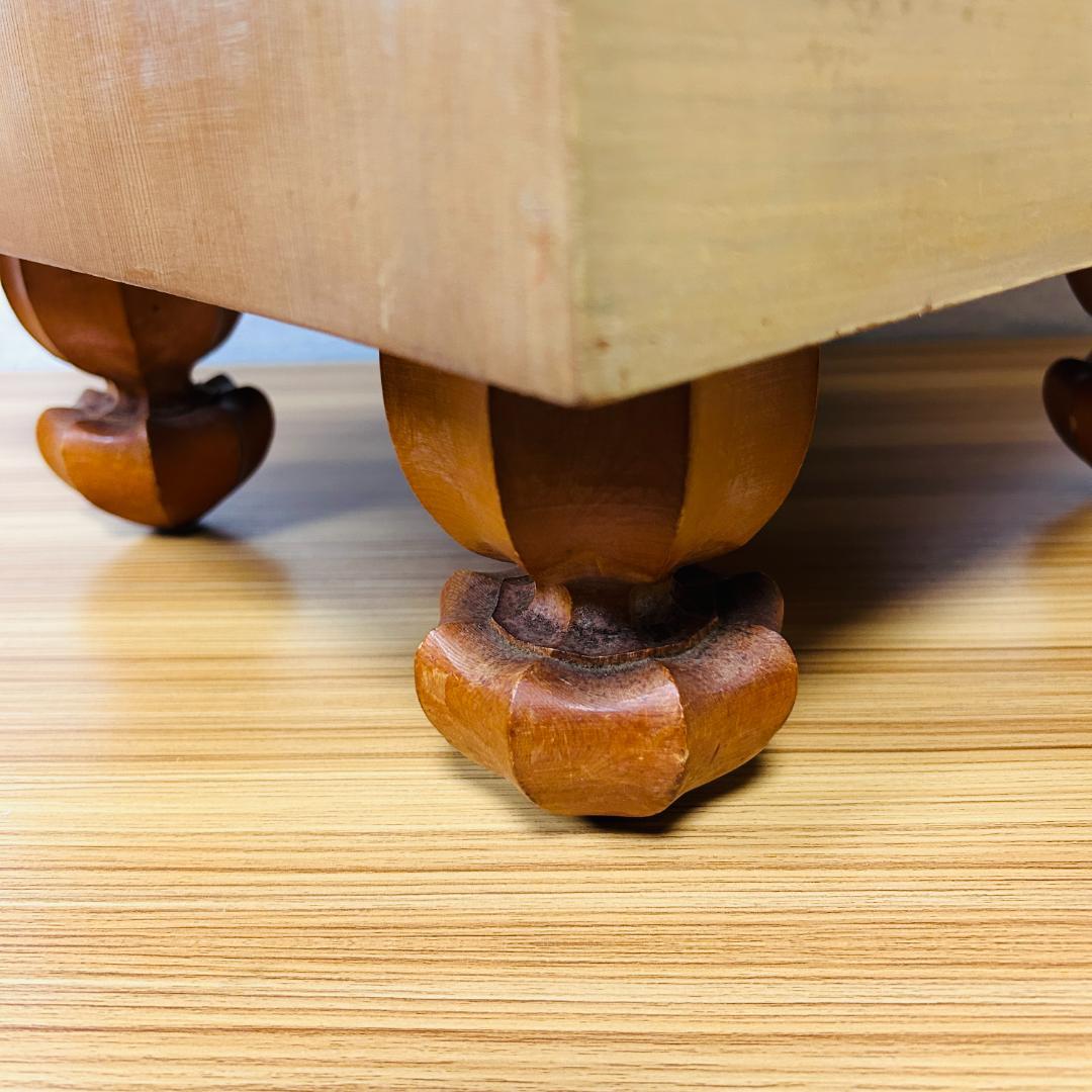 【昭和55年製】脚付碁盤 天地柾 柾目 囲碁 ヘソ有り 19路盤