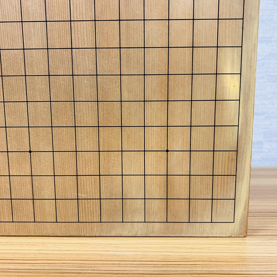 【昭和55年製】脚付碁盤 天地柾 柾目 囲碁 ヘソ有り 19路盤
