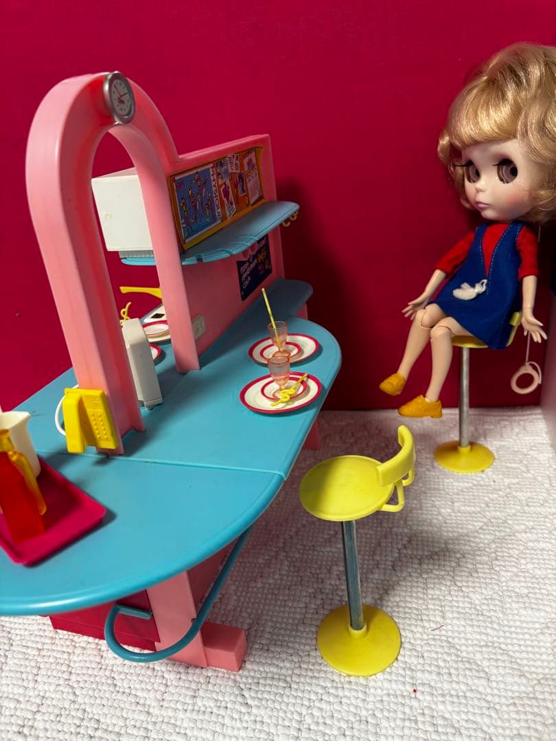 シンディちゃん キッチンカフェ 80年代ドールハウス ブライスにも1/6サイズ