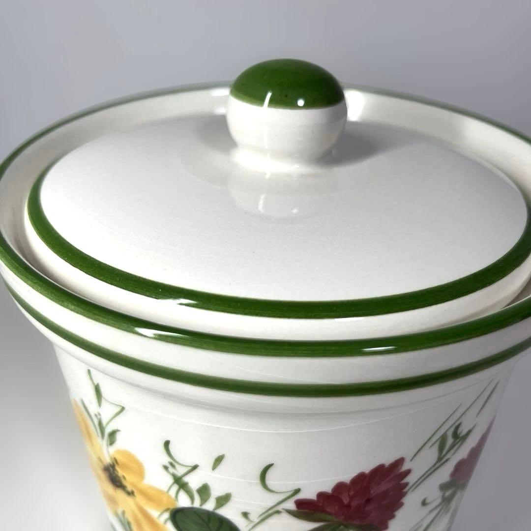 【FT】アンティーク 陶器　キャニスター イタリア