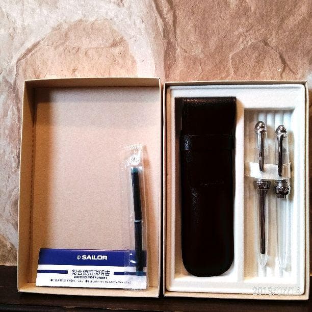 セーラーセット　万年筆　ボールペン　スケルトン　三越オリジナル限定セット