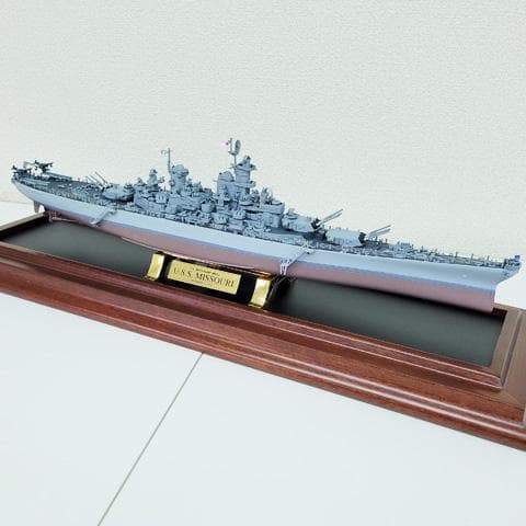 アメリカ海軍 戦艦ミズーリ 精密模型 フランクリン・ミント製 1/550