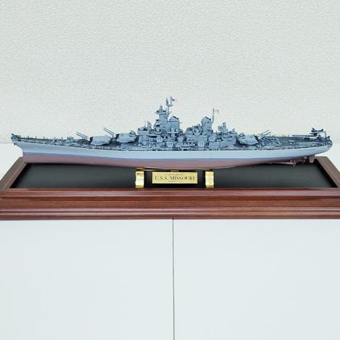アメリカ海軍 戦艦ミズーリ 精密模型 フランクリン・ミント製 1/550