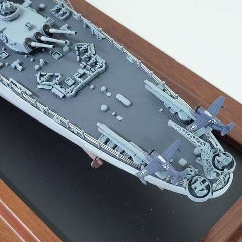 アメリカ海軍 戦艦ミズーリ 精密模型 フランクリン・ミント製 1/550