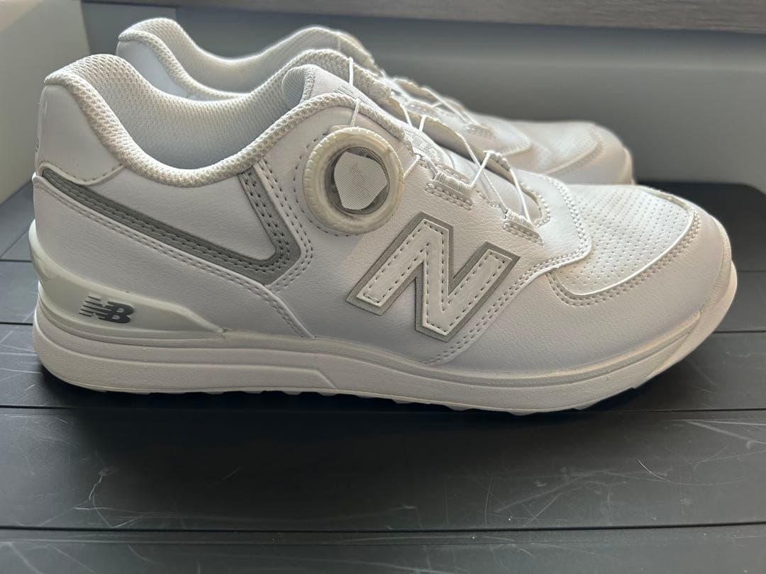 New Balance 574 ホワイト ゴルフシューズ　即日発送