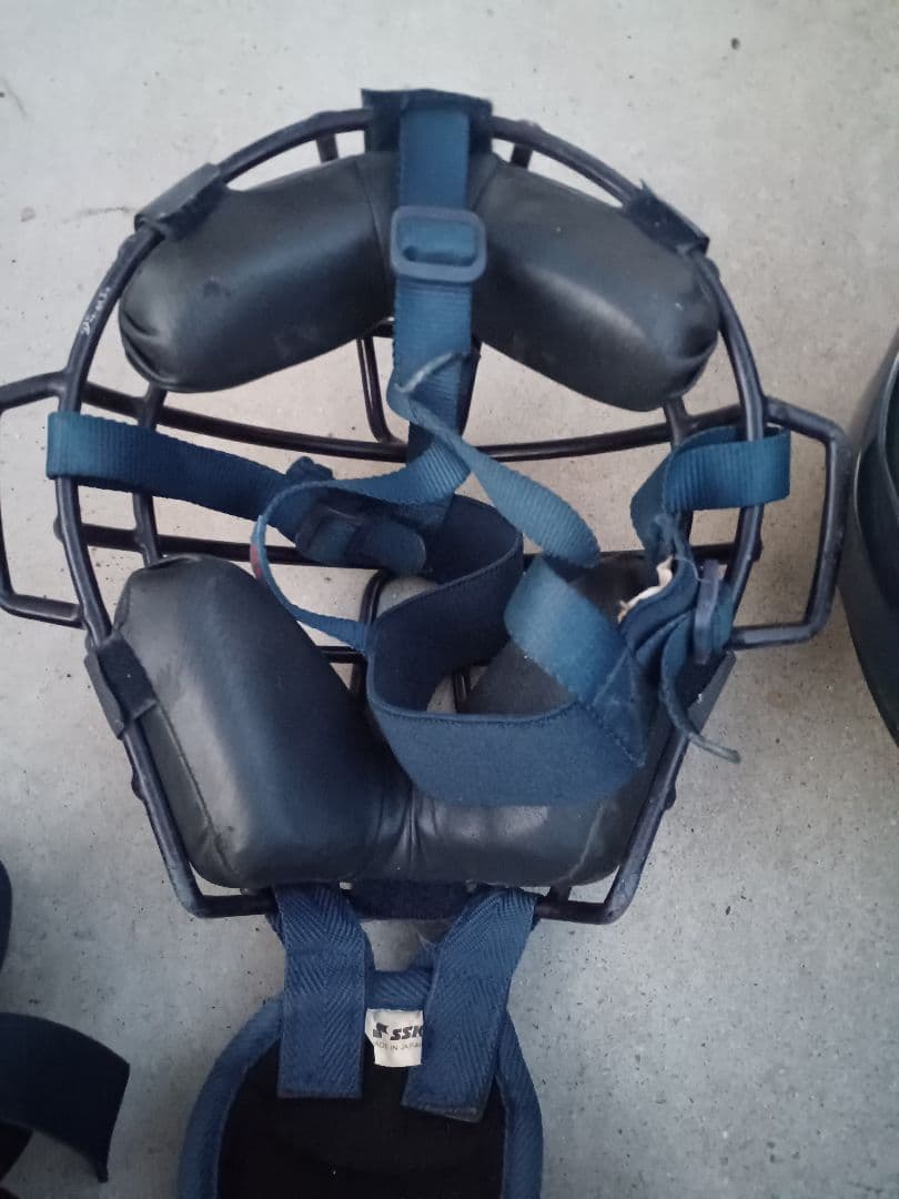 野球　キャッチャー防具　バック付き