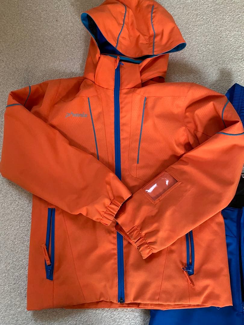 ⭐︎値下げ⭐︎子ども用スキーウェアセット（オレンジ・青）150cm