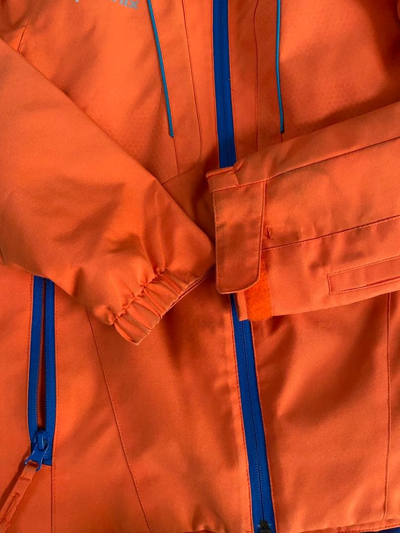 ⭐︎値下げ⭐︎子ども用スキーウェアセット（オレンジ・青）150cm