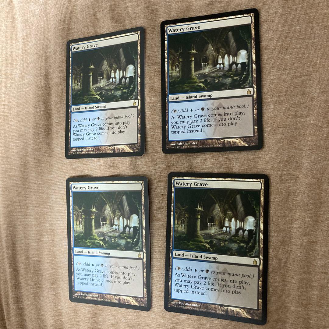 MTG 湿った墓/Watery Grave 英語版　4枚セット