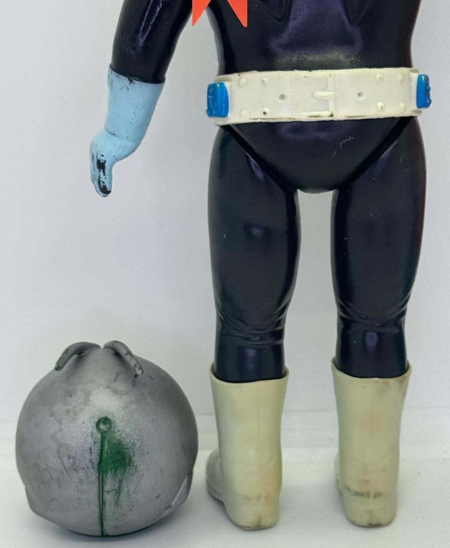 当時物　仮面ライダー　フィギュア　ソフビ　旧バンダイ　面取れ　70年代