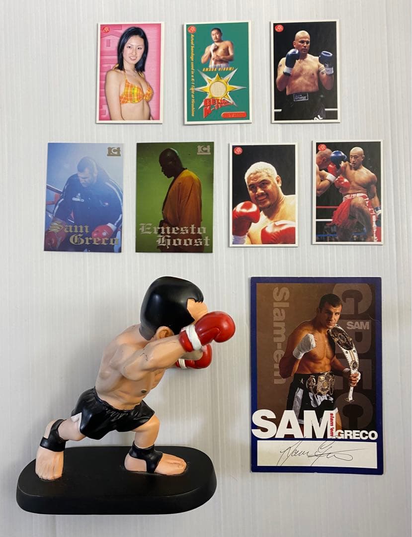 K‐1 サムグレコフィギュア 直筆サイン入りポストカード トレーディングカード