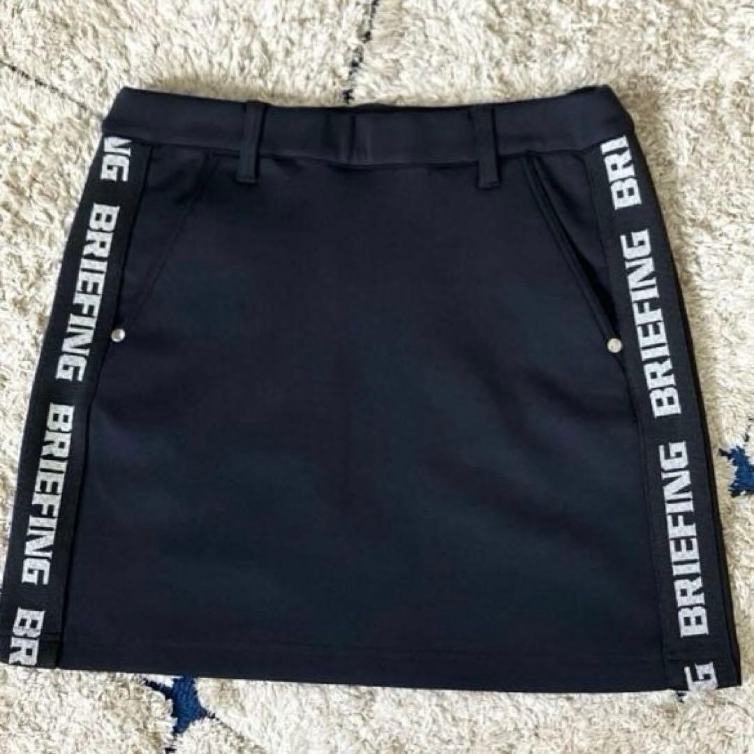 【美品✨】ブリーフィングゴルフ　スカート　ミニスカート　ラインロゴ　ストレッチS