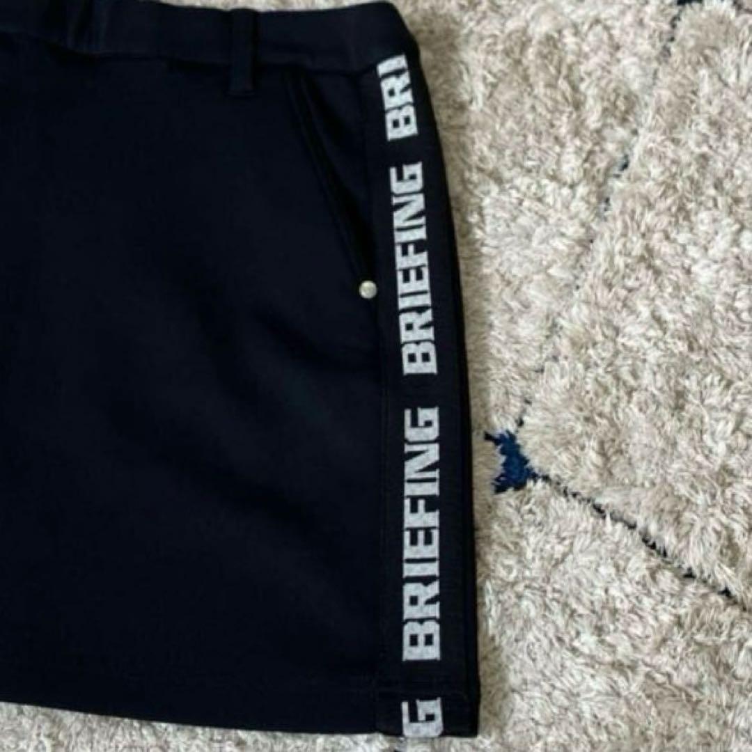 【美品✨】ブリーフィングゴルフ　スカート　ミニスカート　ラインロゴ　ストレッチS