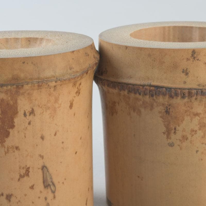 茶道具　竹蓋置　一双　在銘　共箱　V　9866