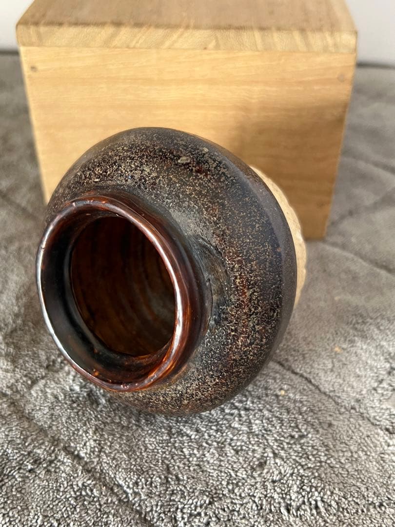 古美術　黒釉小壷　XG-591