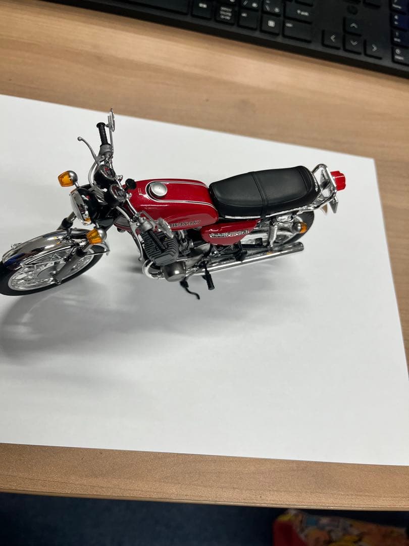 プラモデル　KAWASAKI MACH-Ⅲ レッドカラー　ハセガワ1/12