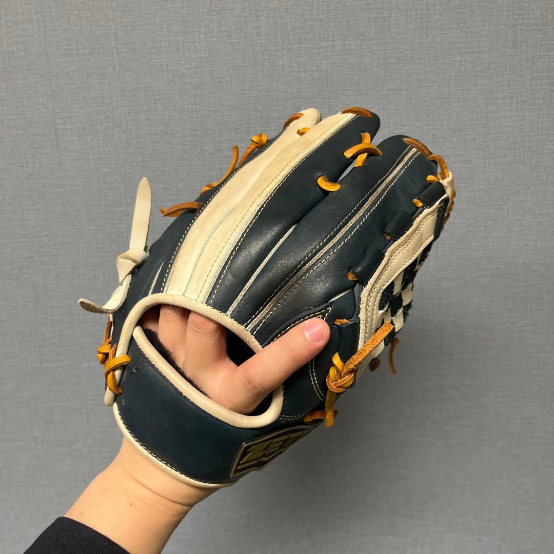 1103 ZETT 源田型 型抜群 即戦力 軟式 内野手用グローブ