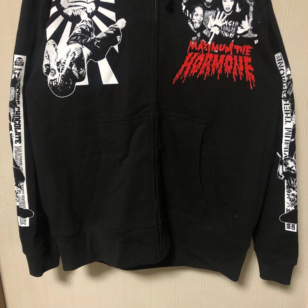マキシマム ザ ホルモン × ハードコアチョコレート ヘドバン大虐殺 パーカー