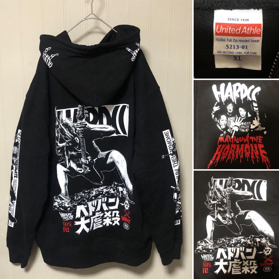 マキシマム ザ ホルモン × ハードコアチョコレート ヘドバン大虐殺 パーカー