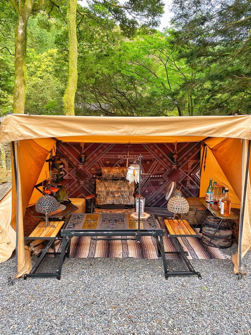 格安　BUNDOK ソロベース EX ＋ フロントウォール　サンドベージュ