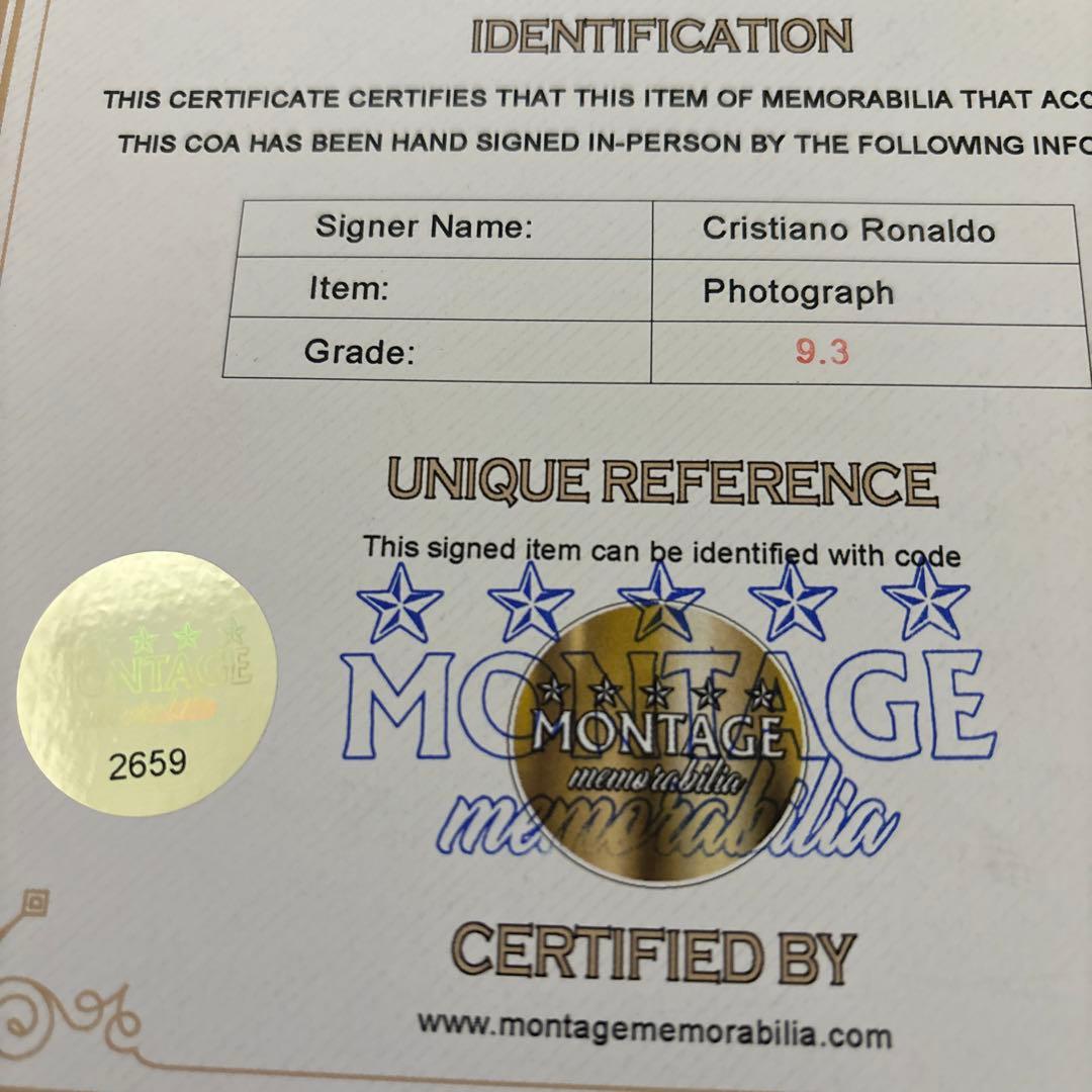 クリスティアーノ・ロナウド選手　直筆サインPhoto