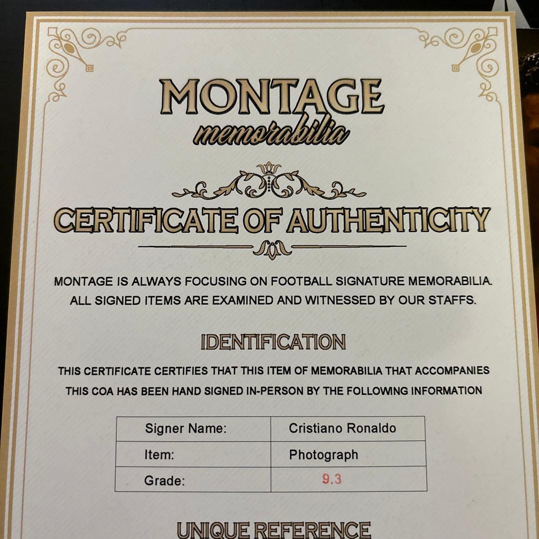 クリスティアーノ・ロナウド選手　直筆サインPhoto