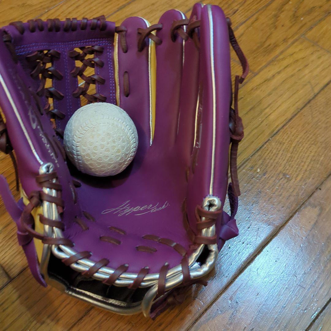 Rawlings ハイパーテック グローブ 紫/黄色