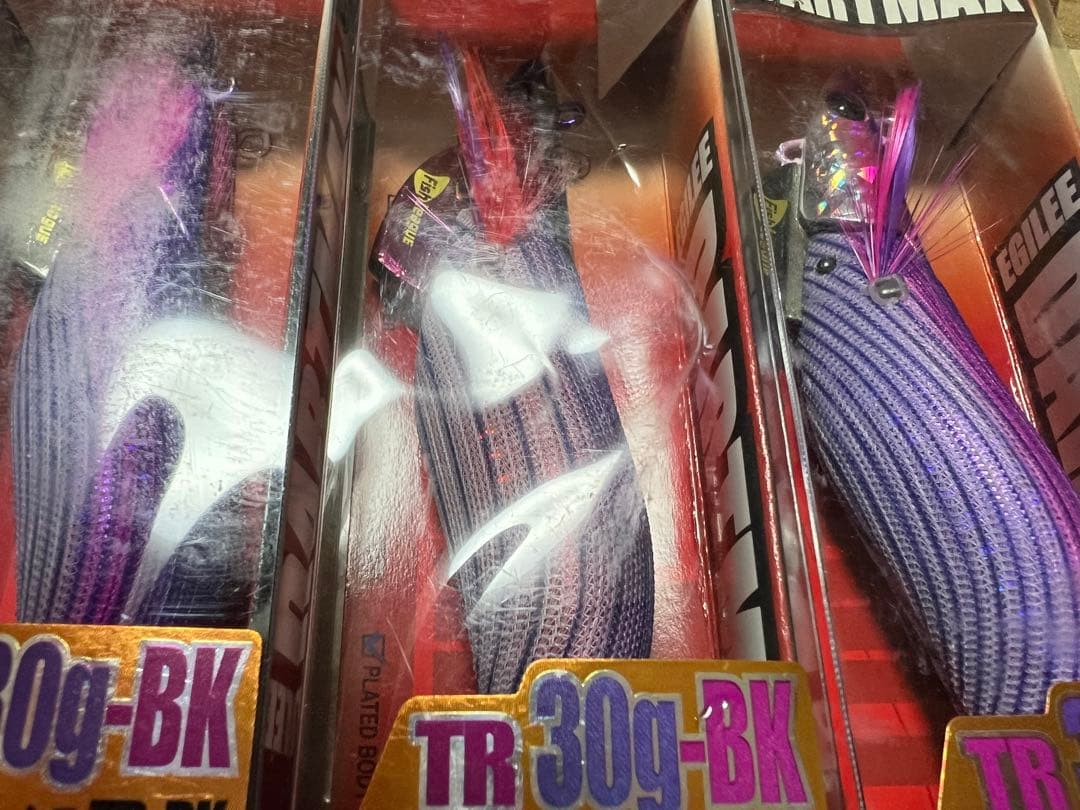 DARTMAX ダートマックス TR-BK 30g エギ 4個セット　パープル系